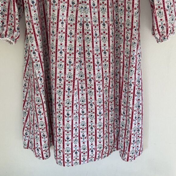 Lanz of Salzburg Nightgown Size Large? XL? ? Granny Hearts Flowers Sleep Cottage - Picture 4 of 9